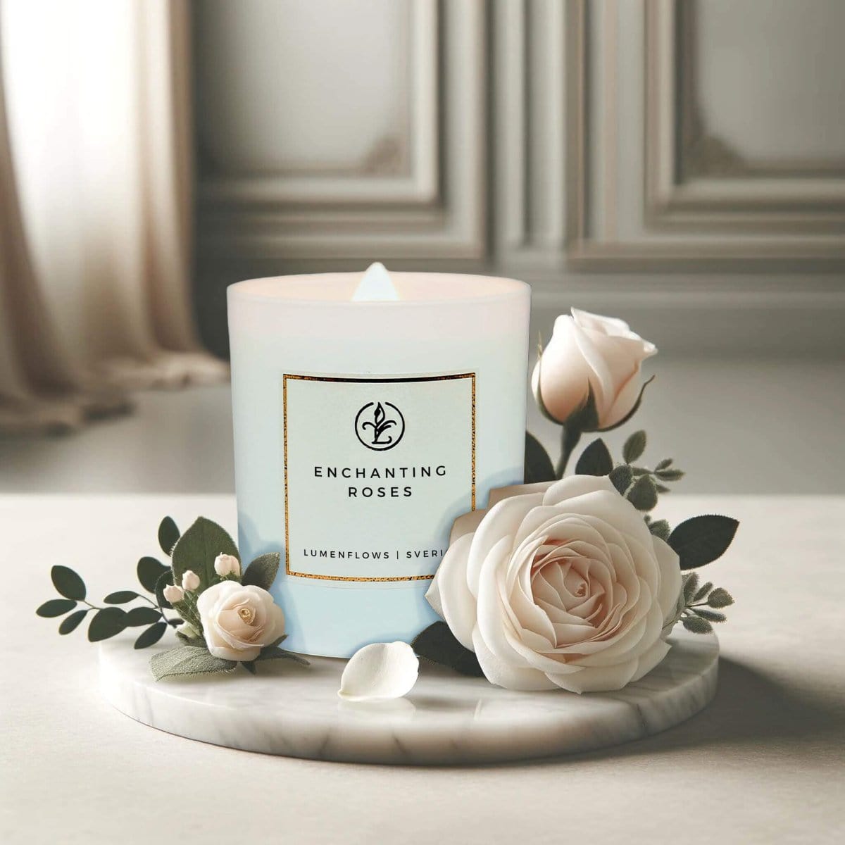 Scented Candle | Enchanting Roses | Doftljus - LumenFlows