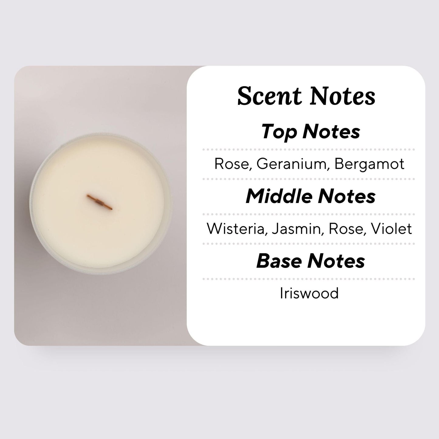 Scented Candle | Enchanting Roses | Doftljus - LumenFlows