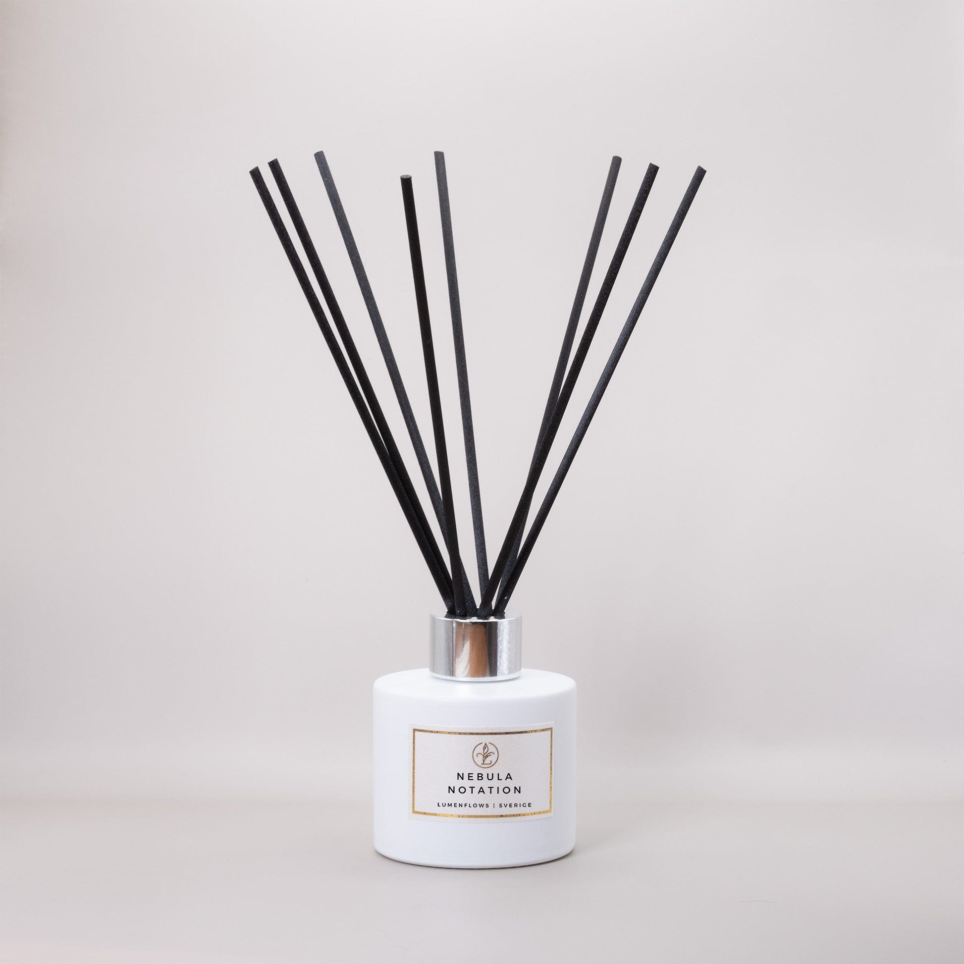 Reed Diffuser | Nebula Notation Silver Black - LumenFlows 3