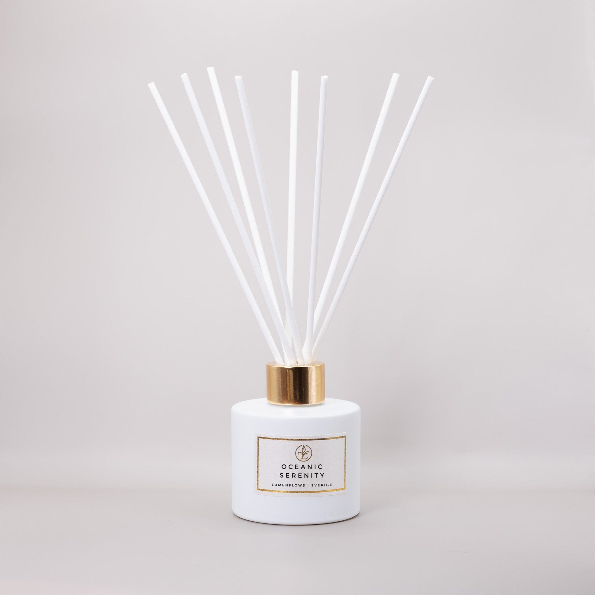 Reed Diffuser | Oceanic Serenity Gold White - LumenFlows